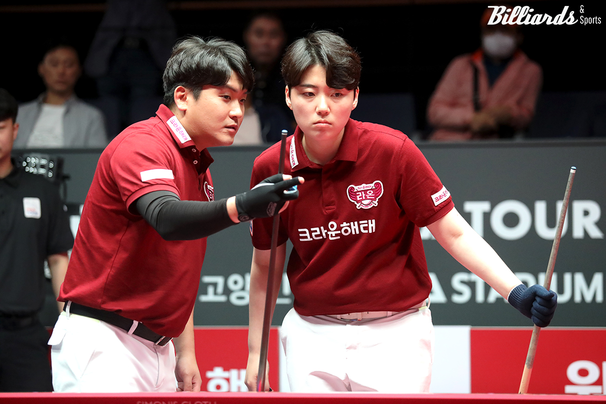 크라운해태 오태준과 백민주.