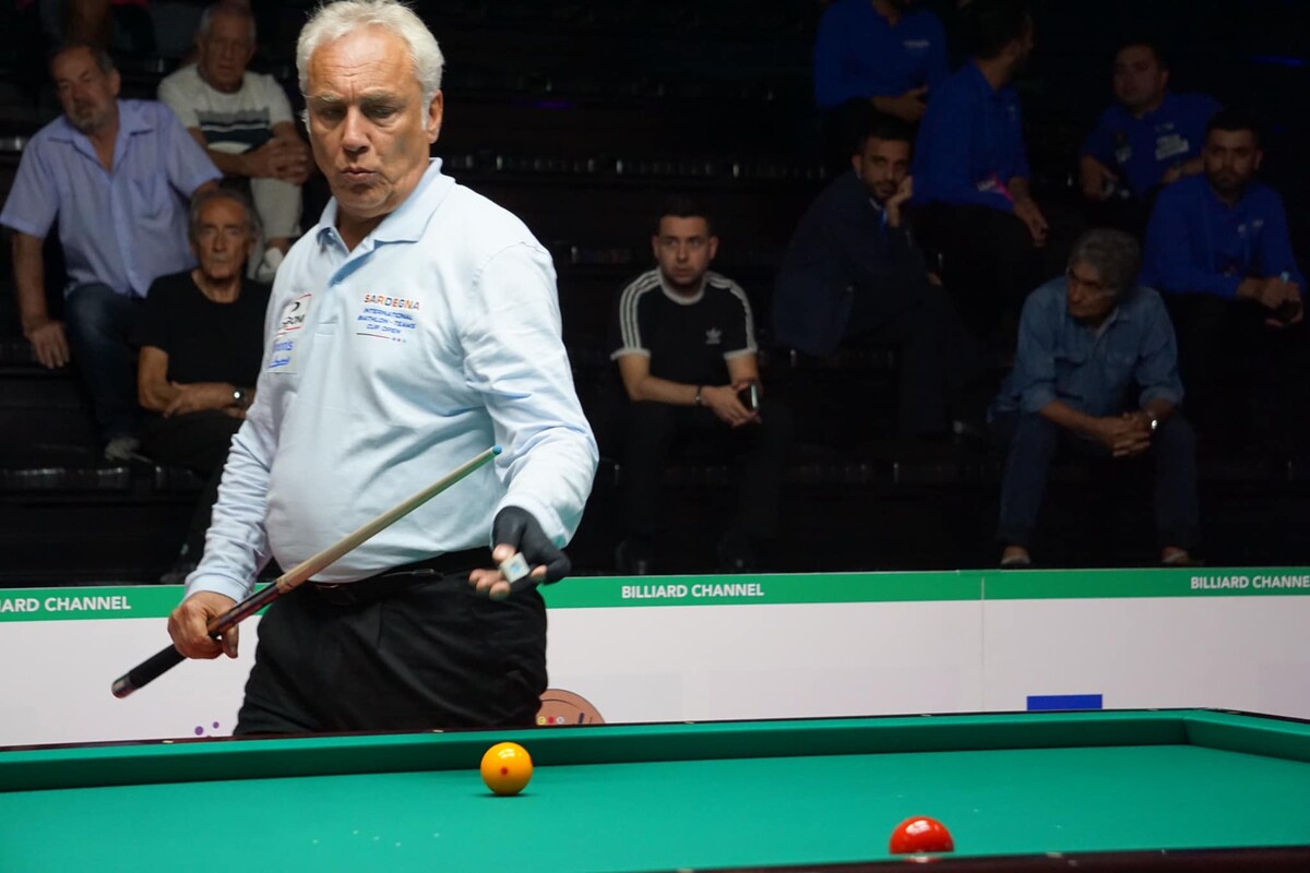 이탈리아의 간판선수 3쿠션 세계랭킹 1위 마르코 자네티.  