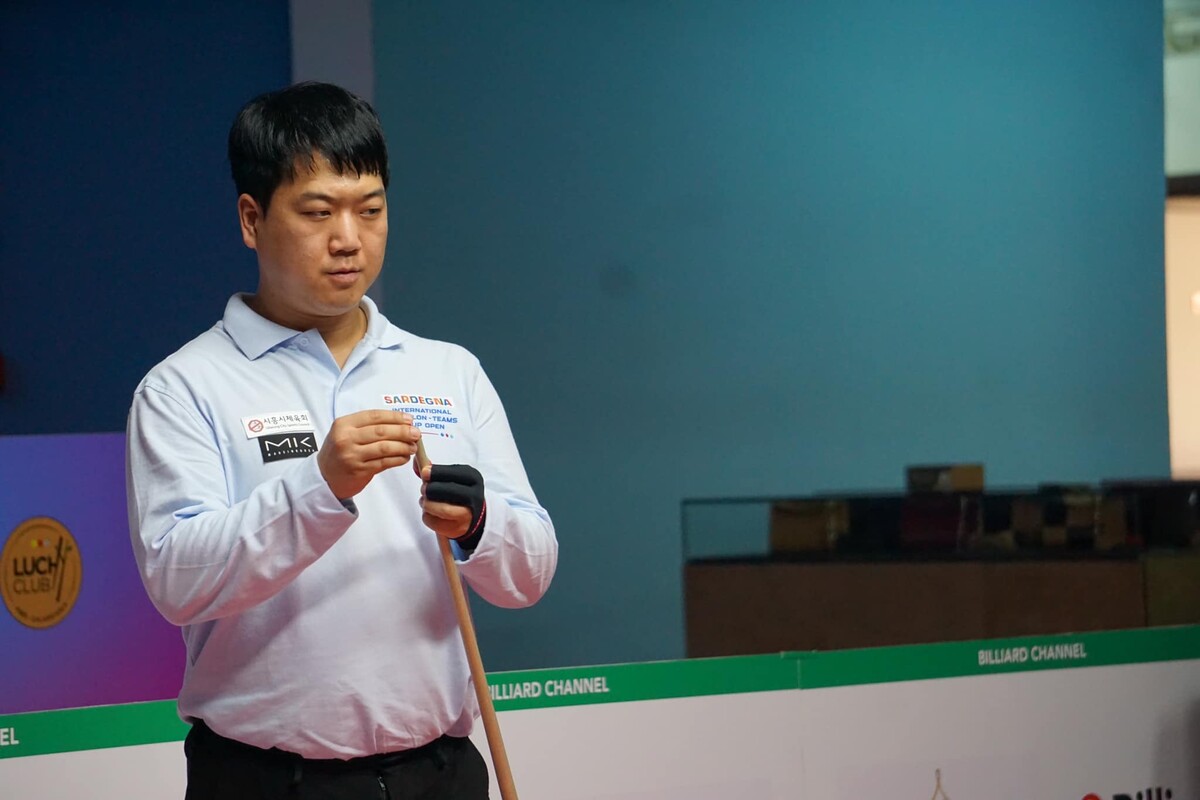 김주영(시흥체육회).  사진=이탈리아당구볼링연맹(FISBB) 제공