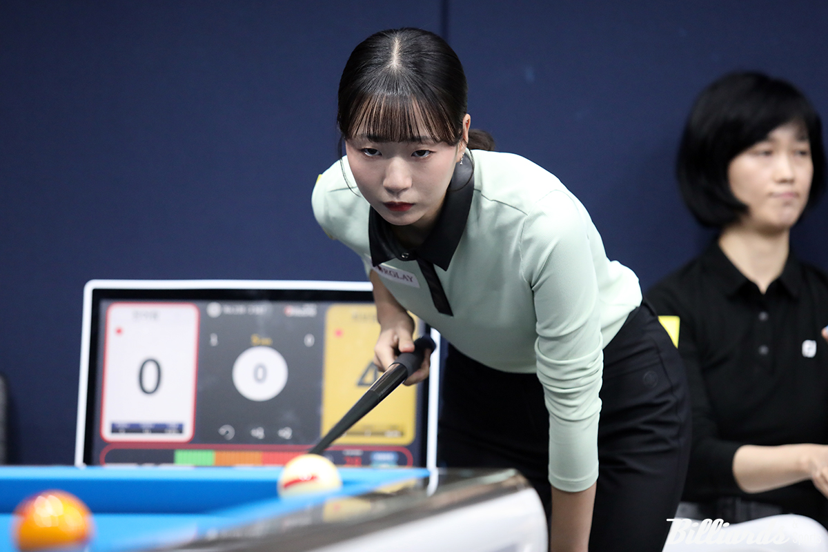 4차 투어에서 16강 진출 일보 앞에서 무너졌던 전어람(22)이 5차 투어 32강전에서 1점 차의 신승을 거두고 16강 진출에 성공했다.   사진=고양/이용휘 기자