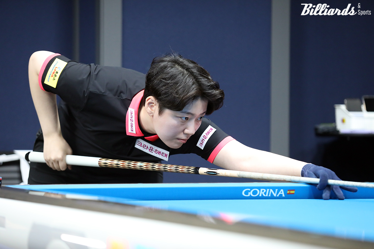 백민주는 32강전에서 박지현을 세트스코어 2-1로 꺾고 16강에 올라왔다.