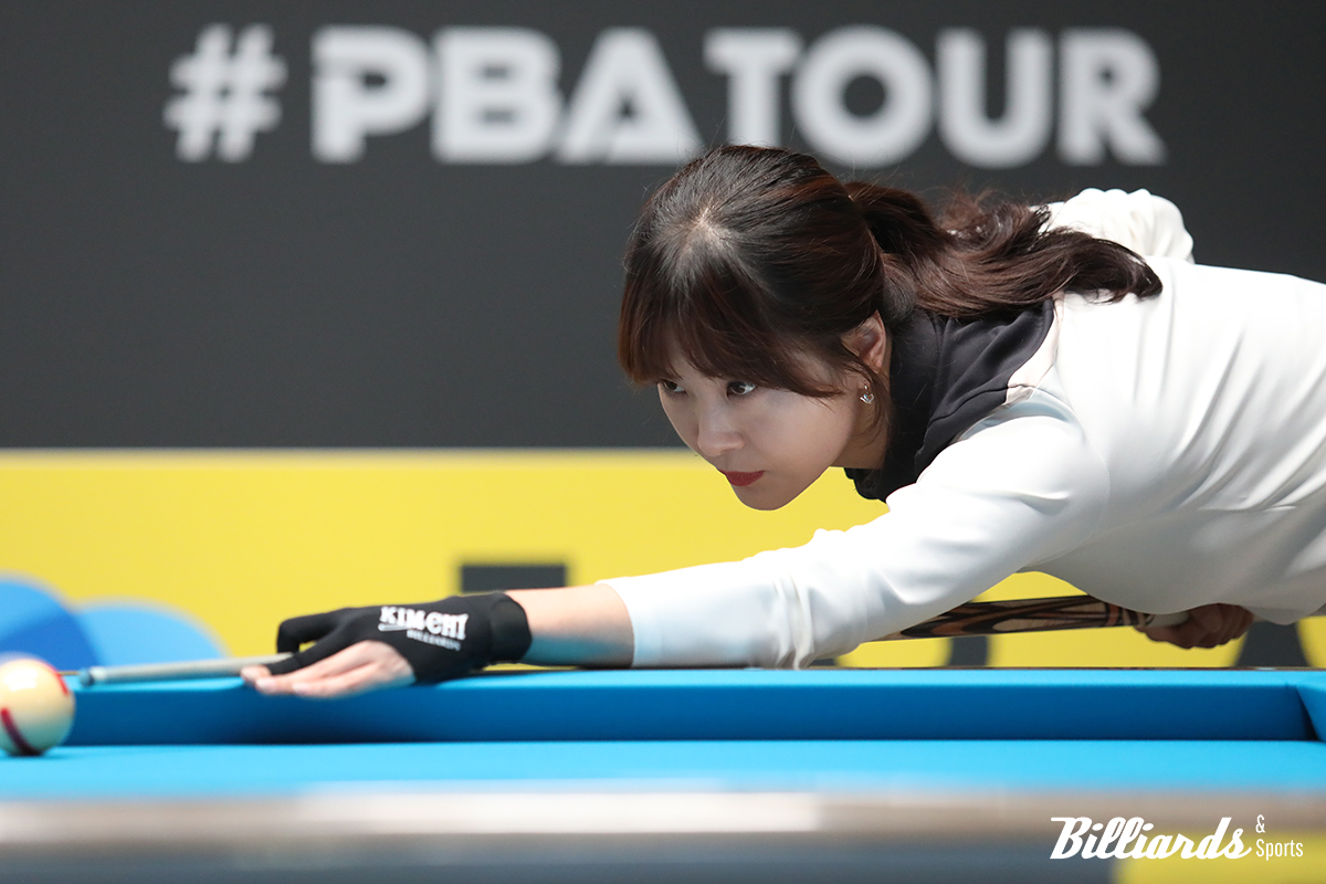 강지은을 꺾고 첫 4강 진출을 이룬 김상아. 사진=고양/김민영 기자