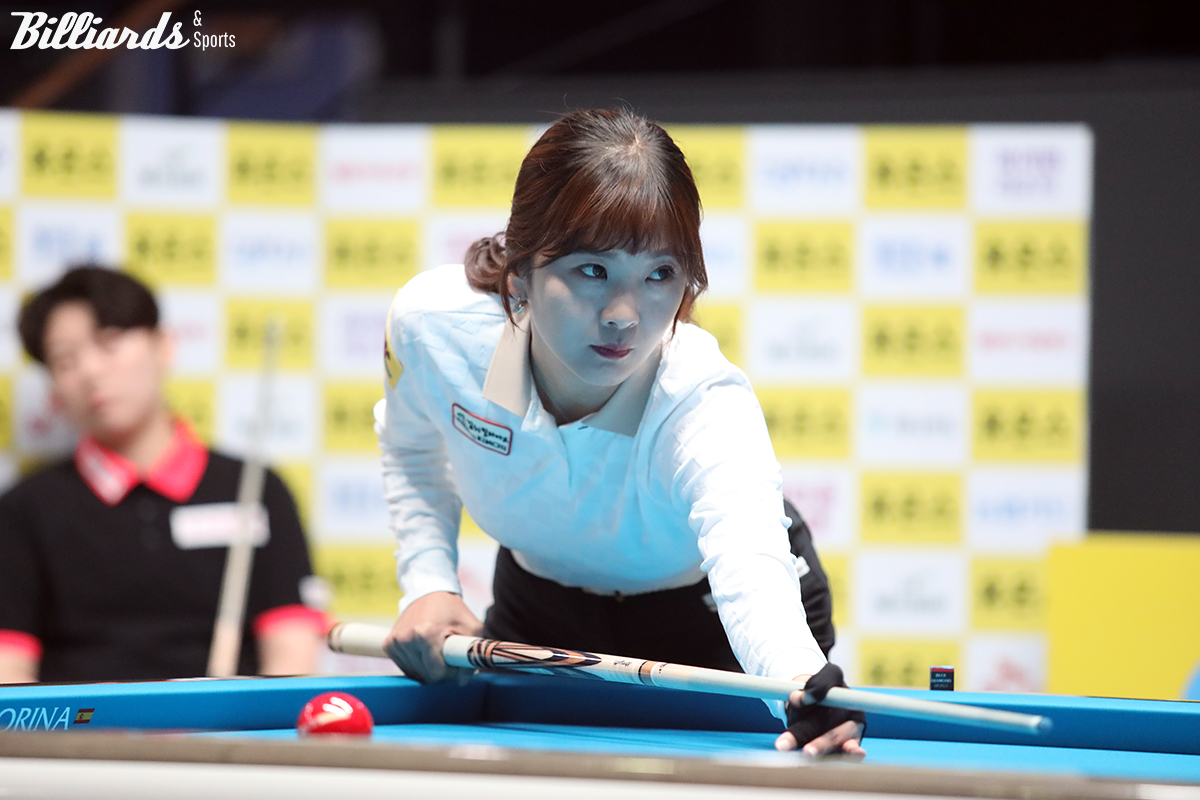 '언더독' 김상아가 '휴온스 LPBA 챔피언십' 결승에 진출해 우승에 도전하게 됐다.   사진=고양/김민영 기자