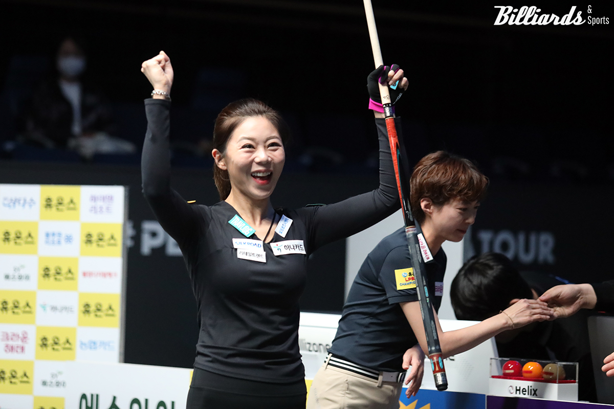 '프로당구 여제' 김가영(하나카드)이 '휴온스 LPBA 챔피언십' 결승에 올라 통산 6승과 시즌 첫승, 대회 2연패에 도전한다.  사진=고양/김민영 기자