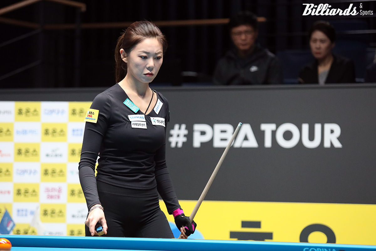 통산 6승 상대로 김상아를 만난 김가영은 상대전적에서 2승으로 앞서 있다.