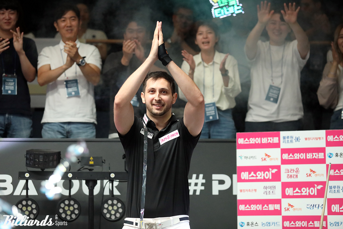 지난해 '휴온스 PBA 챔피언십'에서 우승한 다비드 마르티네스(크라운해태), 직전 4차 투어도 우승해 이번 대회에서 대회 2연패와 2회 연속 우승에 도전한다.  