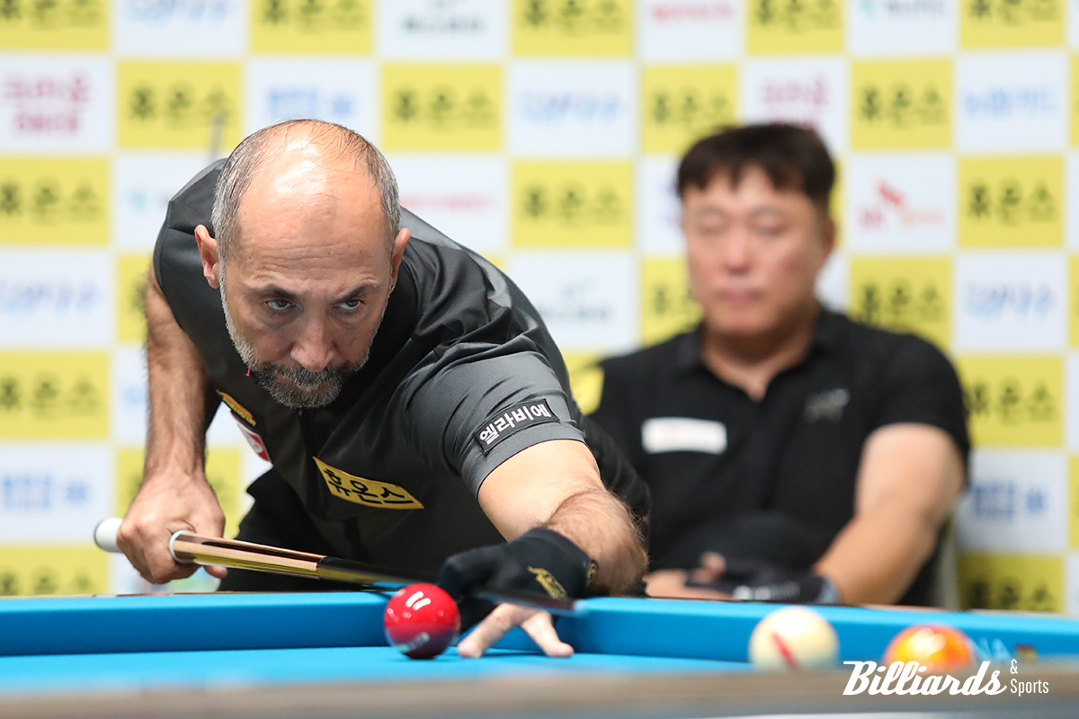 구민수를 3-0으로 꺾고 64강전에서 가장 먼저 승리를 거둔 세미 사이그너. 사진=고양/김민영 기자