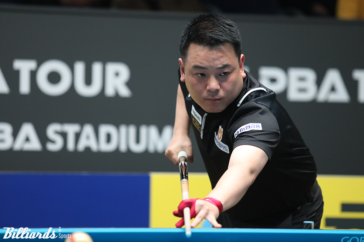 '슈퍼맨' 조재호(NH농협카드)가 시즌 5차 투어 '휴온스 PBA 챔피언십' 64강전에서 고상운에게 세트스코어 1 대 3으로 패했다.  사진=고양/이용휘 기자