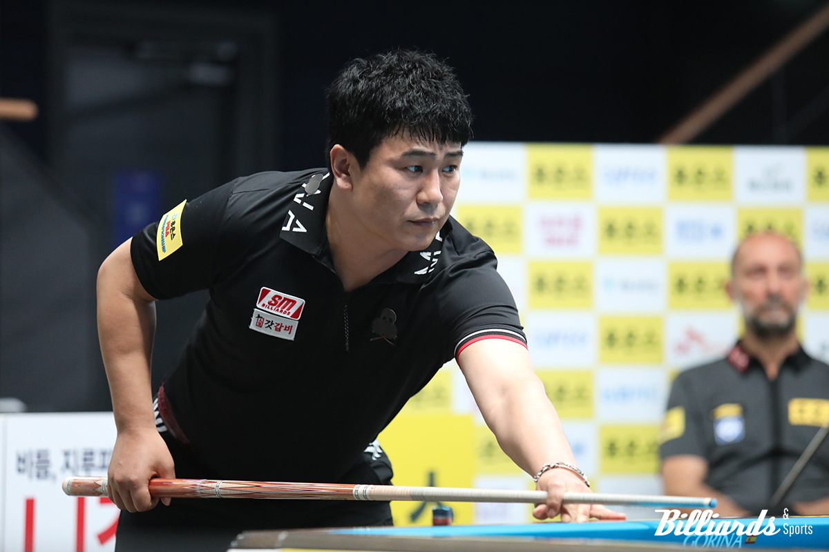 세미 사이그너와 32강전을 치른 박주선. 사진=고양/김민영 기자