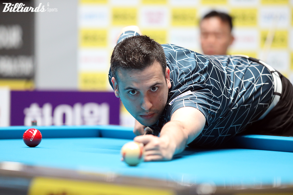 '휴온스 PBA 챔피언십'에서 다비드 사파타(블루원리조트)는 8강까지 모든 기록에서 1위를 달리며 우승후보 0순위로 꼽히고 있다.   사진=고양/이용휘 기자