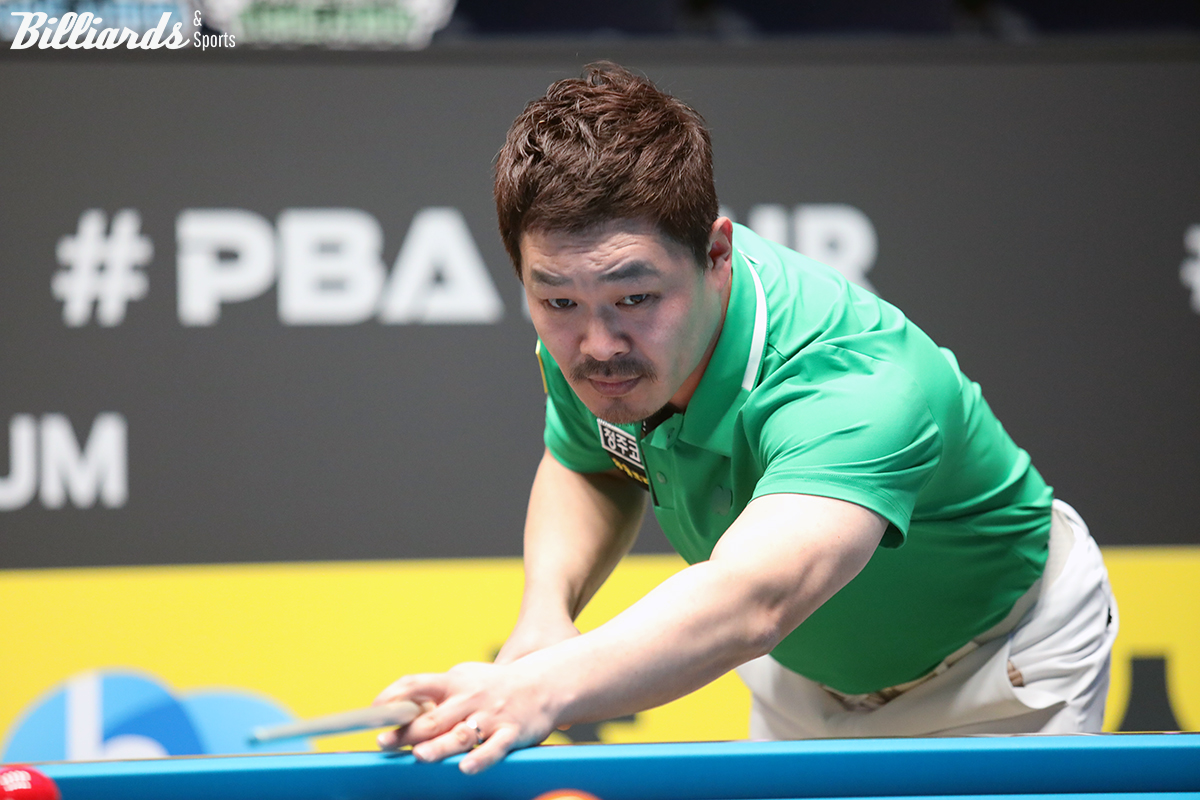 한국의 이상용이 '휴온스 PBA 챔피언십' 8강전에서 다비드 사파타(블루원리조트)를 꺾고 이번 대회 최고 이변을 연출했다.  사진=고양/이용휘 기자
