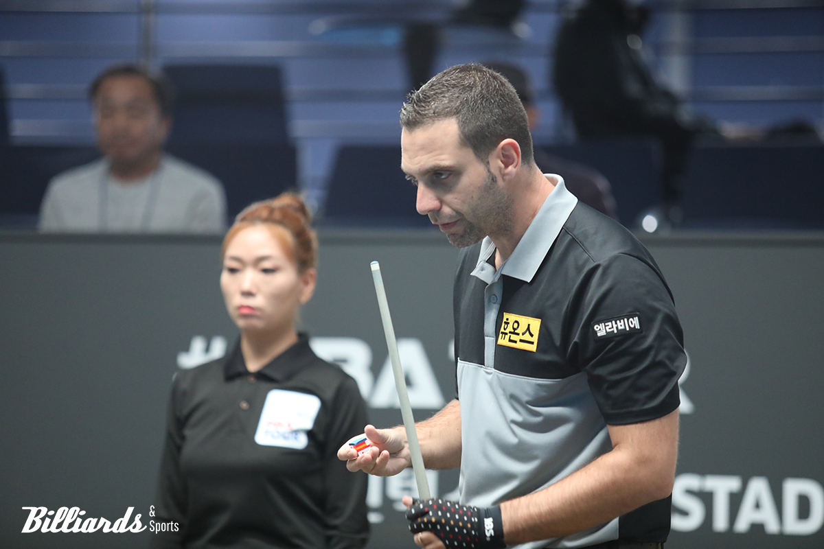 마민껌을 꺾고 준결승 진출에 성공한 하비에르 팔라존. 사진=고양/이용휘 기자