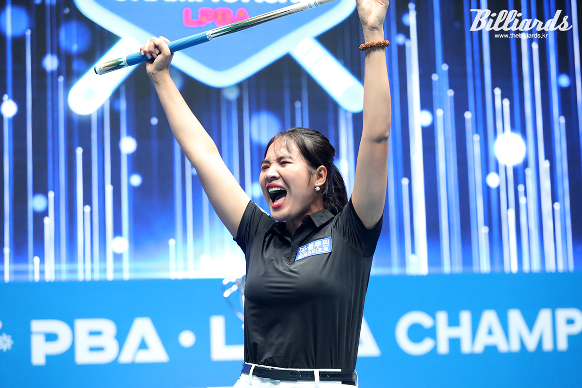 지난 2차 투어 '실크로드&안산 LPBA 챔피언십'에서 우승한 스롱 피아비.