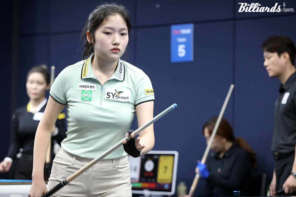 한지은은 64강에서 지난 3차 투어 8강에서 2-3으로 졌던 이미래(하이원리조트)와 맞붙는다.