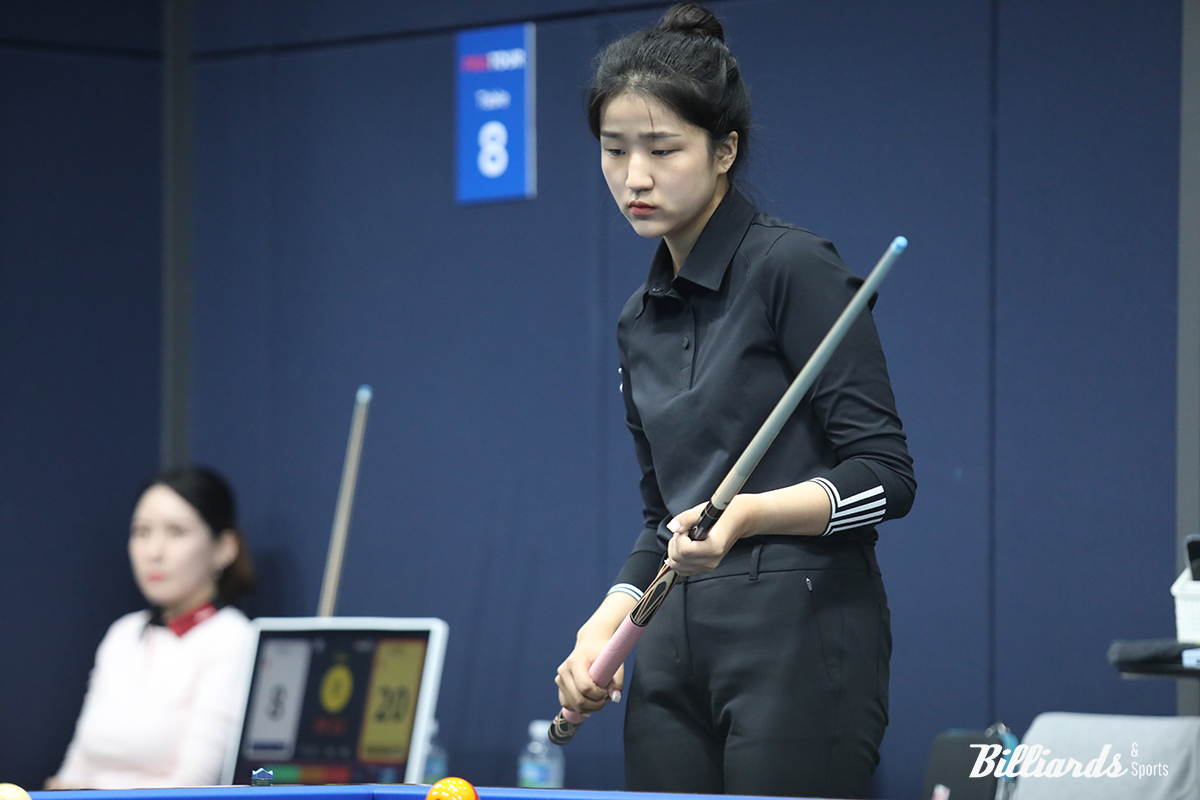 전지연을 꺾고 64강에 진출한 정예진. 사진=고양/이용휘 기자