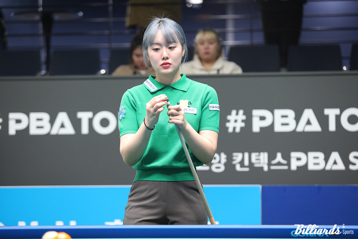 스롱 피아비와 함께 두 대회 연속 64강에서 탈락한 김보미. 사진=고양/이용휘 기자