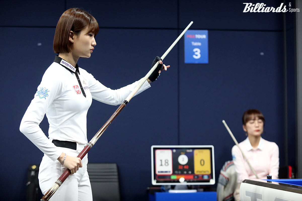 용현지는 기회가 왔을 때 뱅크 샷을 시도해 득점을 올렸고, 총 25득점 중 12점을 뱅크 샷으로 득점했다.