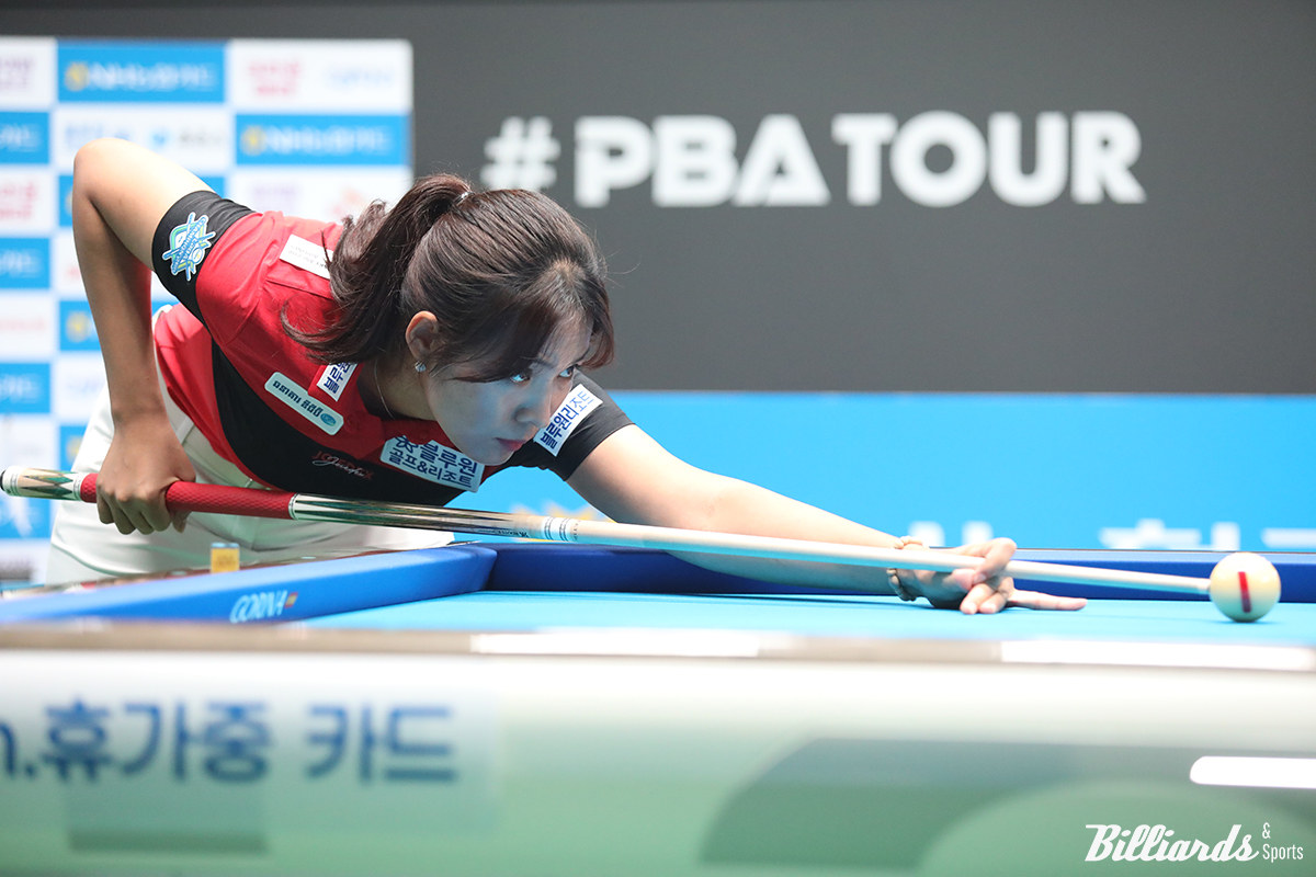 강력한 우승 후보 중 한 명인 스롱 피아비는 지난 투어에 이어 2연속으로 첫 경기에서 탈락했다. 사진=고양/이용휘 기자