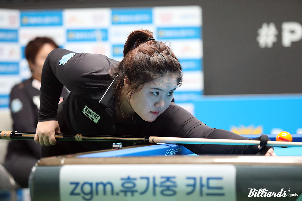 김율리가 일본의 히가시우치 나쓰미를 꺾고 올 시즌 첫 32강 진출에 성공했다. 사진=고양/이용휘 기자