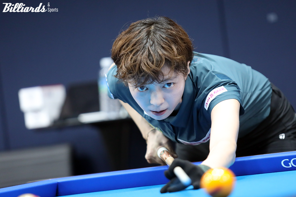 한슬기에게 패해 32강에서 탈락한 임정숙.