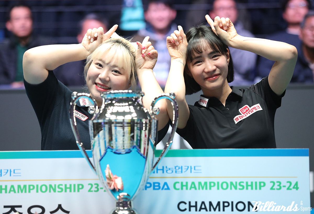 준우승자 김예은(왼쪽)과 우승자 최혜미(오른쪽). 사진=고양/이용휘 기자