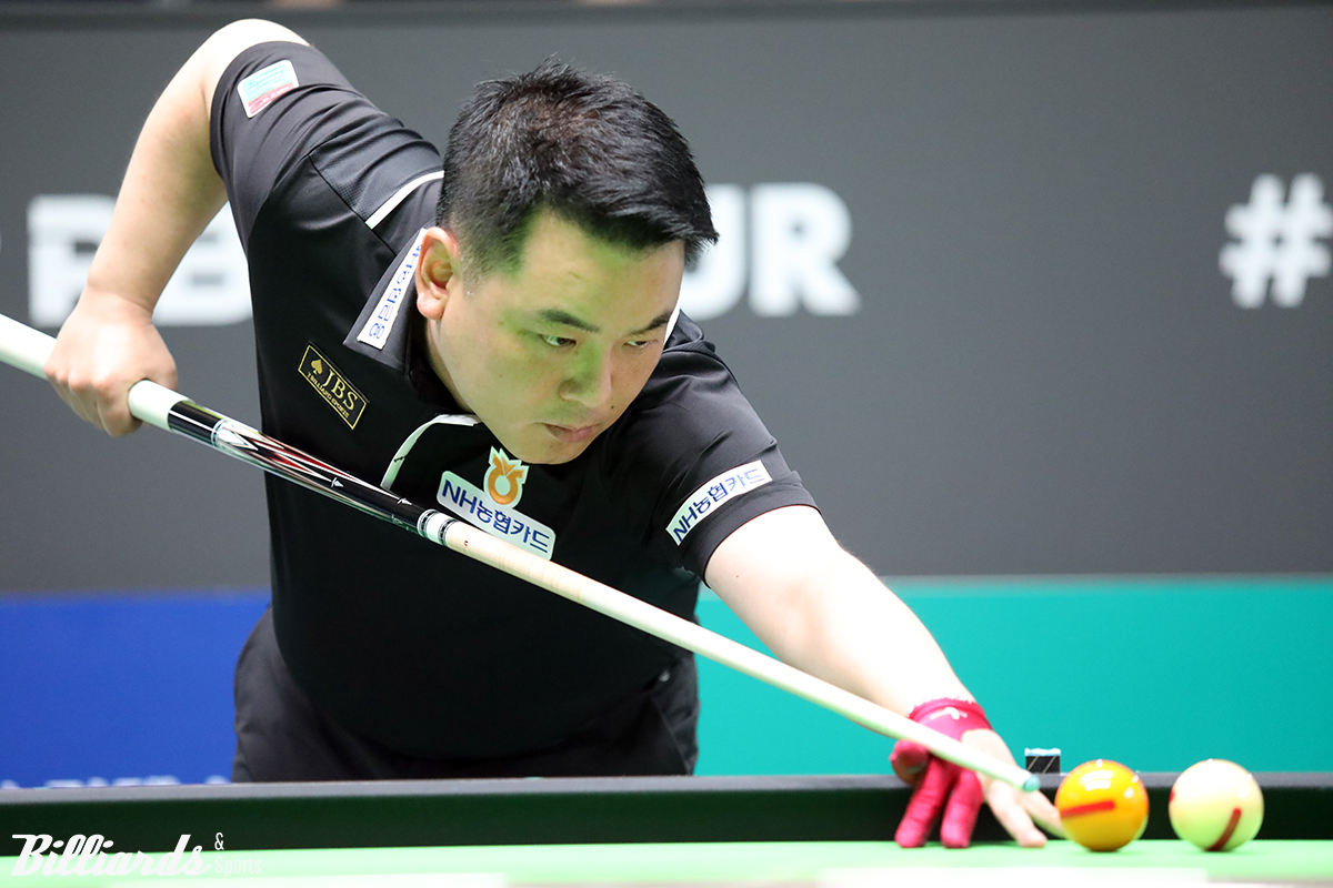 조재호는 이번 'NH농협카드 챔피언십' 128강전에서 초반부터 장타와 연속타를 이어가며 세트스코어 3-0으로 승리해 지난 시즌 128강 탈락의 부진을 털어냈다.