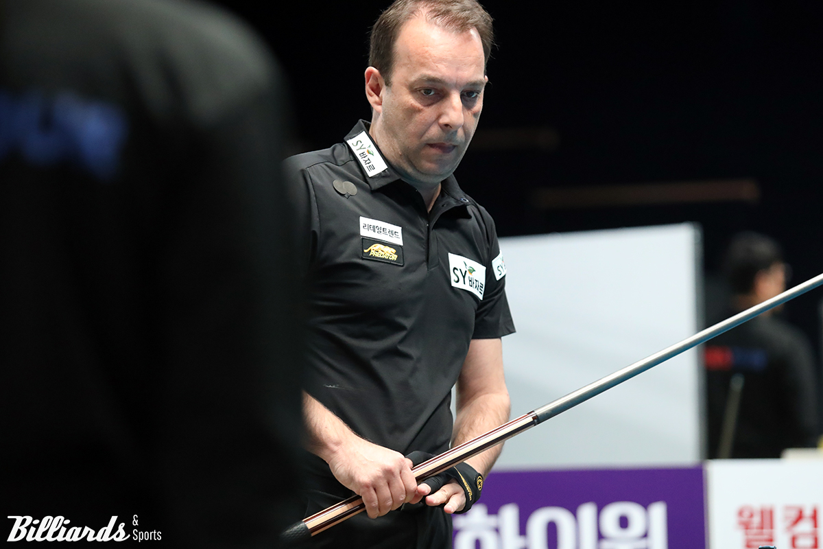 프로당구 투어 이번 시즌에 두 차례의 우승과 3회 연속 결승에 올라갔던 스페인이 6차 투어에서 32강까지 전원 탈락하며 갑작스러운 부진을 보이고 있다.   사진=고양/이용휘 기자