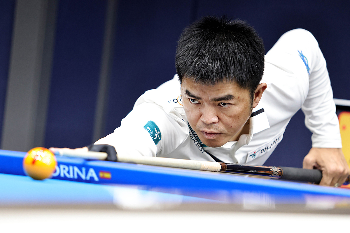 박인수를 꺾고 8강에 오른 응우옌꾸옥응우옌. 사진=PBA 제공