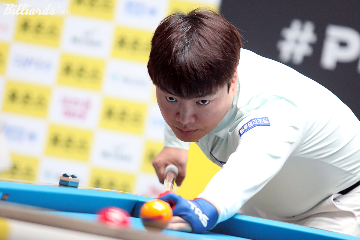 강민구(블루원리조트)는 한국 선수 중 1부 투어 최고 애버리지 3.462를 기록했다.