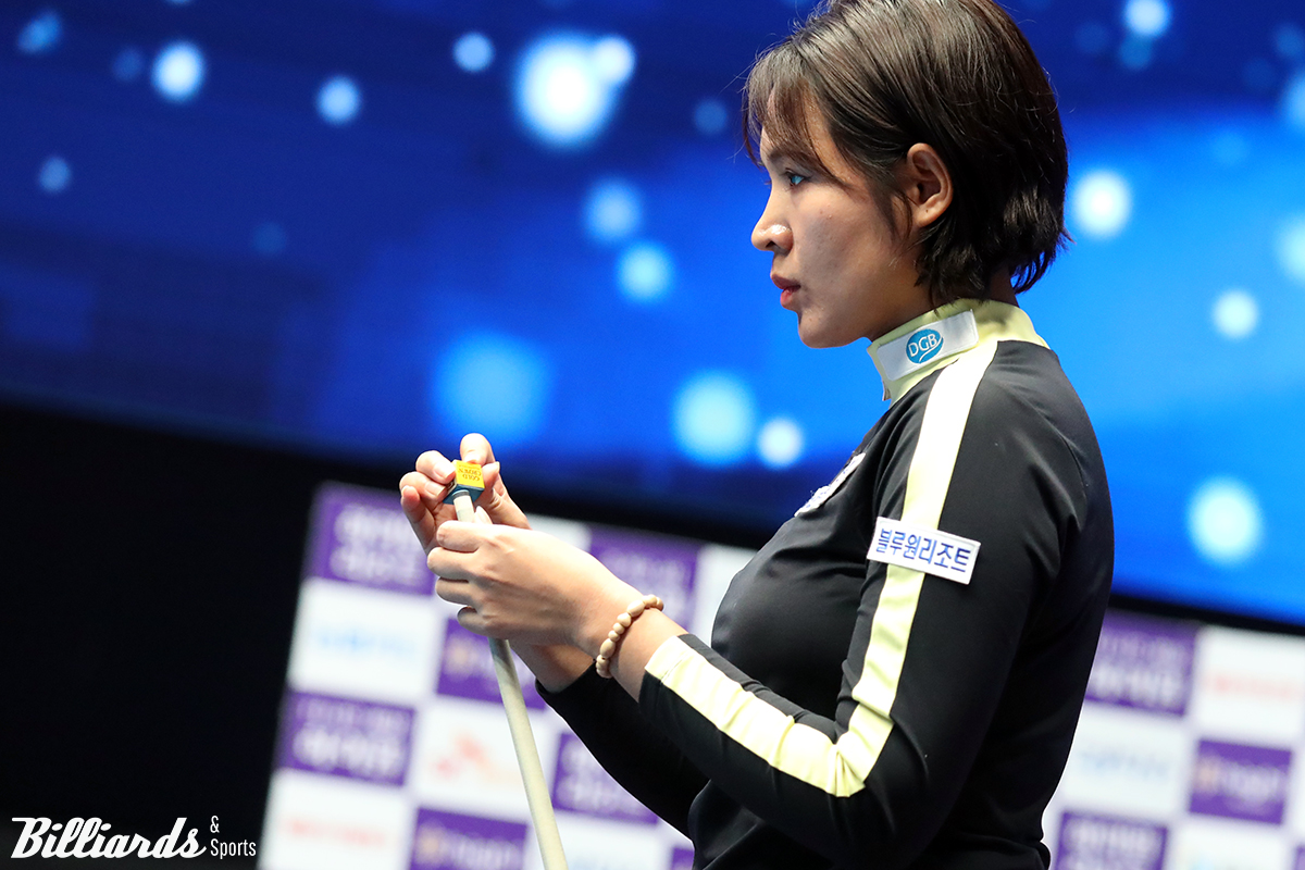 'LPBA 제왕' 스롱 피아비(블루원리조트)가 부진을 씻고 7차 투어 '하이원리조트 LPBA 챔피언십' 16강에 진출했다.  사진=정선/이용휘 기자