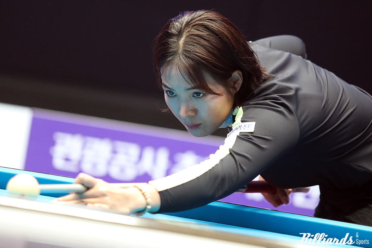 'LPBA 제왕' 스롱 피아비(블루원리조트)가 '하이원리조트 LPBA 챔피언십' 16강전에서 '초대 챔피언' 김갑선과 8강행을 놓고 일전을 벌인다.   사진=정선/이용휘 기자