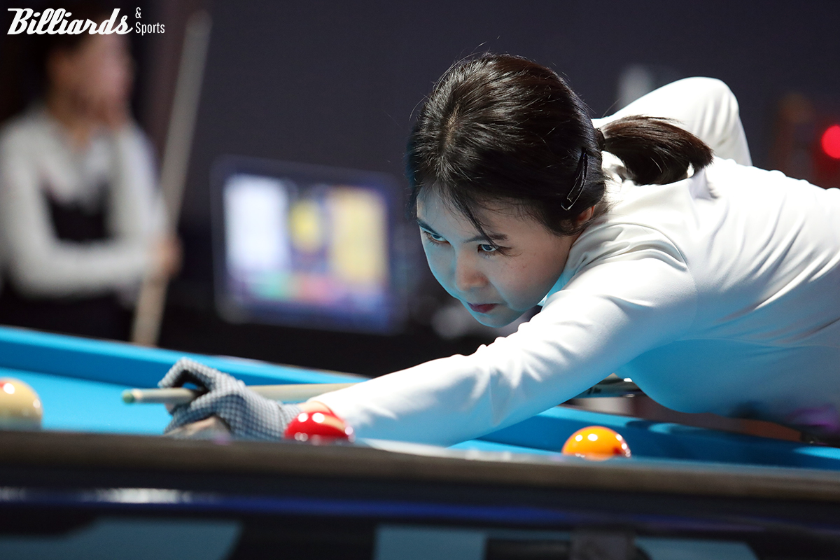 송민정은 일본의 사카이 아야코(하나카드)와 8강행을 다툰다.