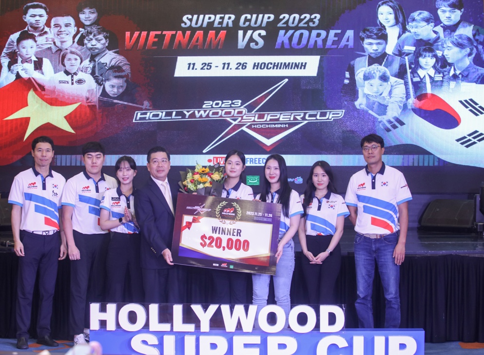 두 번째 '허리우드 아시아 슈퍼컵'에서 우승을 차지한 한국. 사진=허리우드 제공