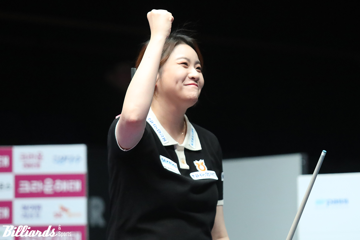 시즌 개막전에서 김가영을, 시즌 마지막 9차 투어에서 스롱을 꺾고 시즌 2승을 올린 김민아가 월드챔피언십 타이틀에 도전한다.
