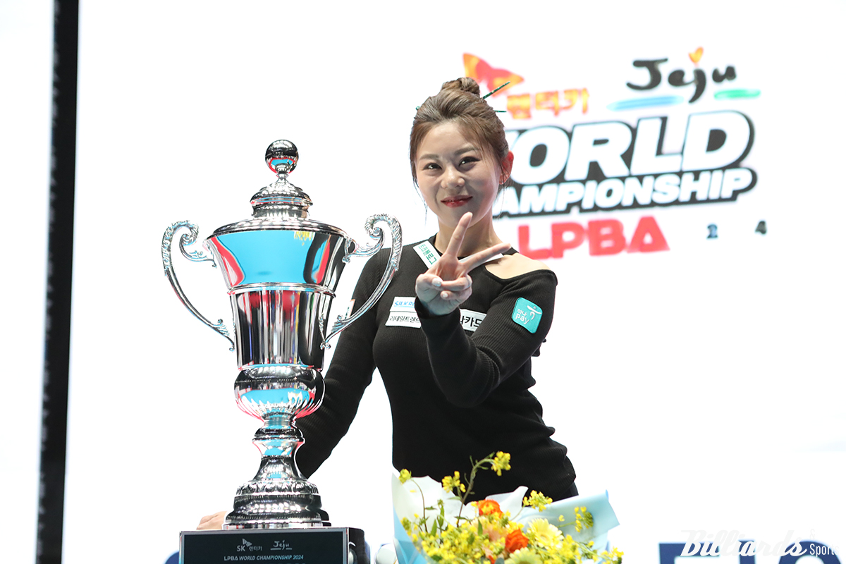 '당구 여제' 김가영(하나카드)이 여자 프로당구 월드챔피언십에서 사상 최초 2승을 달성했다.  사진=제주/이용휘 기자