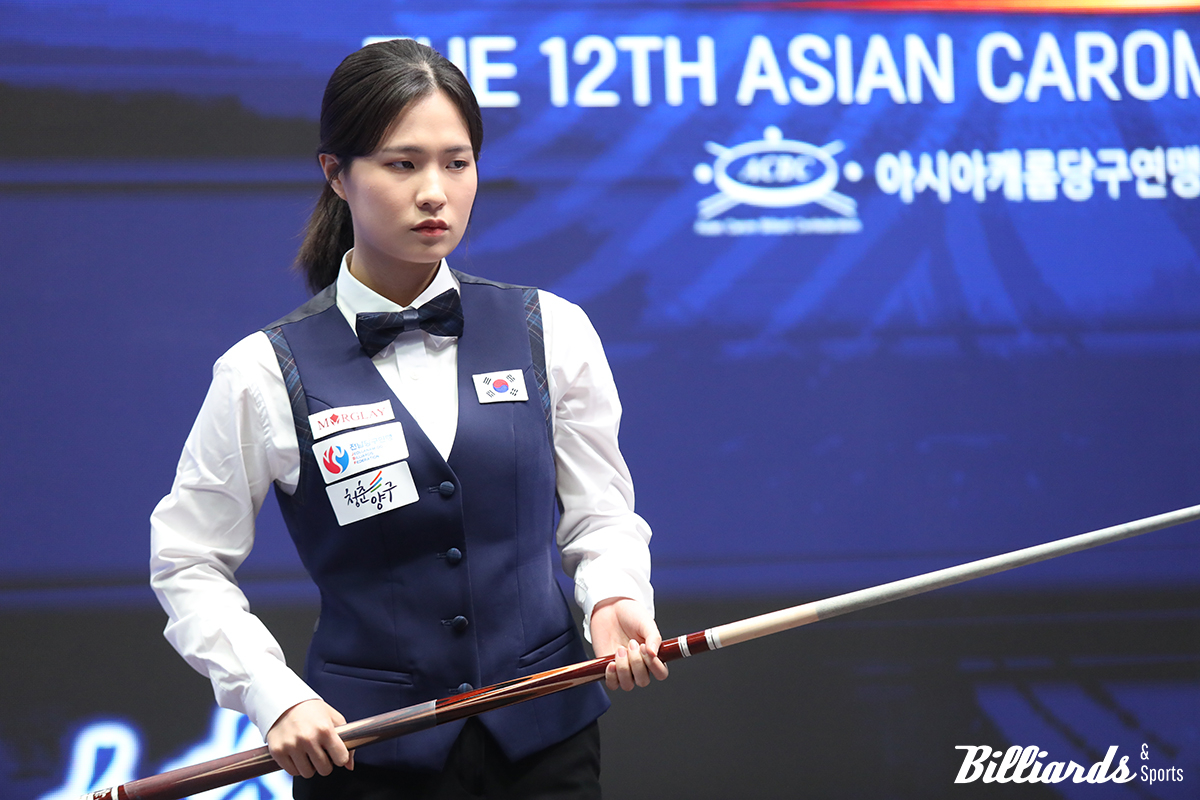 여자3쿠션 준우승을 차지한 박정현.