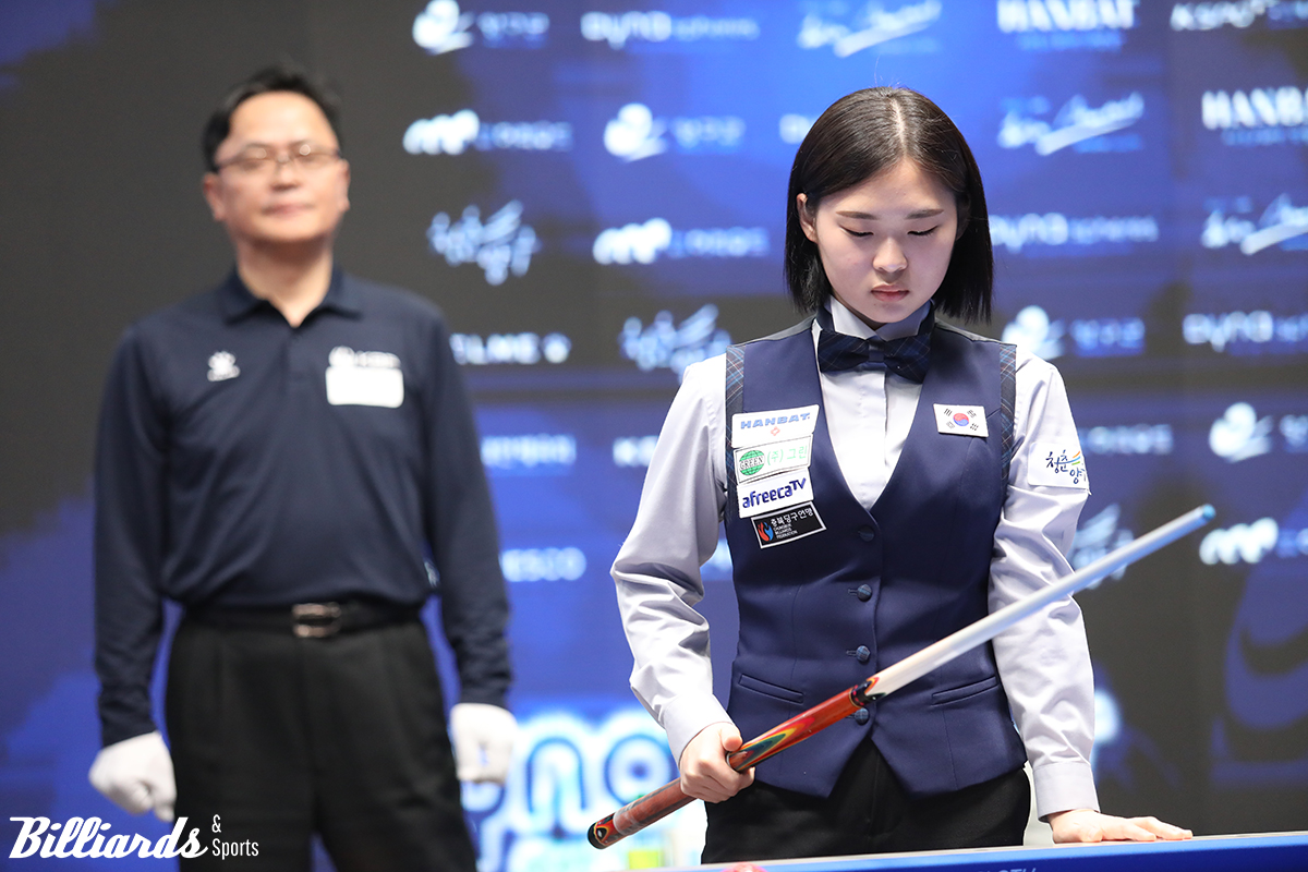 "최근 당구 치는 게 행복하지 않았다"고 슬럼프를 고백한 김하은은 이번 우승이 마음을 다잡는 계기가 됐다고 전했다.