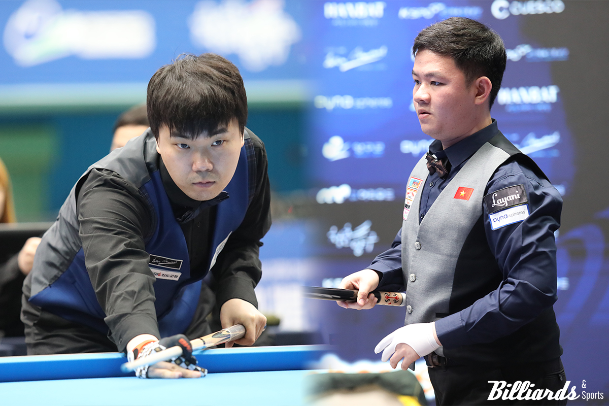 김행직이 '세계 챔피언' 바오프엉빈을 1점 차로 꺾고 아시아선수권 결승에 올랐다. 사진=양구/이용휘 기자
