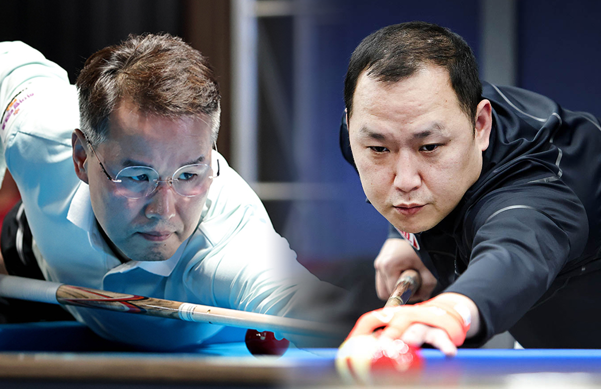 드림투어 시즌 포인트랭킹 3위에 오른 김종완(왼쪽)과 4위 신기웅.  사진=PBA 제공