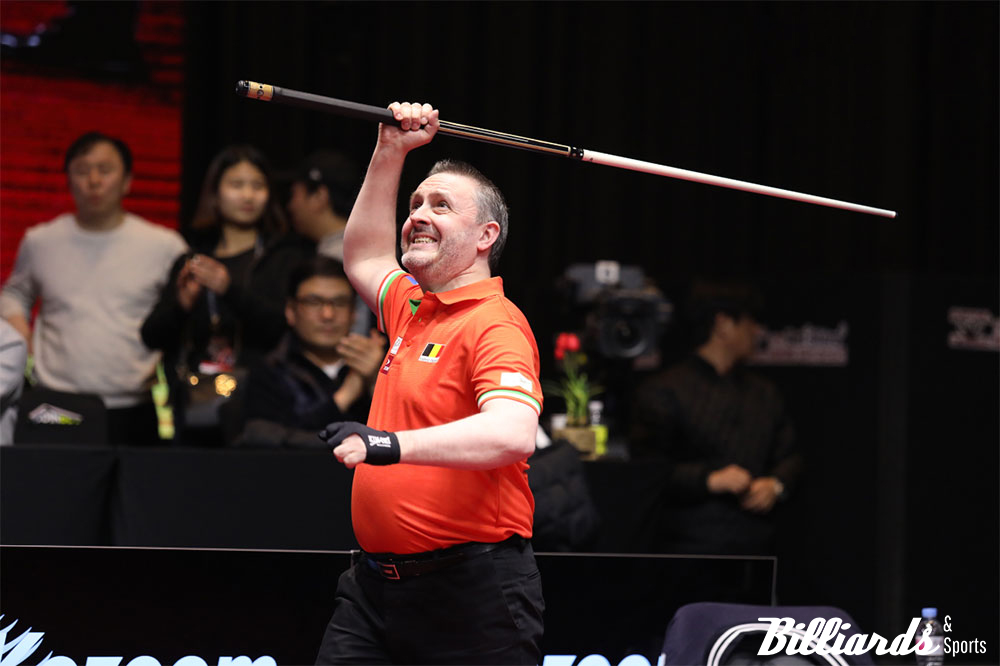 지난 2019년 3월, PBA로 이적 직전 열린 서바이벌 대회에서 우승을 차지한 프레데릭 쿠드롱. 사진=빌리어즈앤스포츠 DB