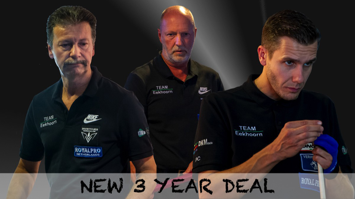 커트 클루망(가운데)과 피터 클루망(오른쪽)은 에이크훈과 3년 계약을 연장하고 오는 2025년까지 에이크훈에서 활약할 예정이다. 사진=에이크훈 홈페이지