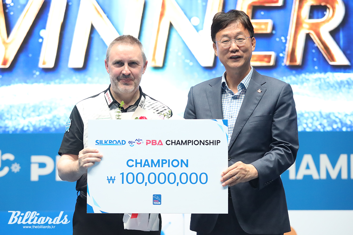 마지막으로 출전한 PBA 투어인 2023-2024시즌 2차 투어에서 우승을 차지한 프레데릭 쿠드롱은 PBA 시절 통산 8승을 거두고 10억원에 육박하는 상금을 획득했다.