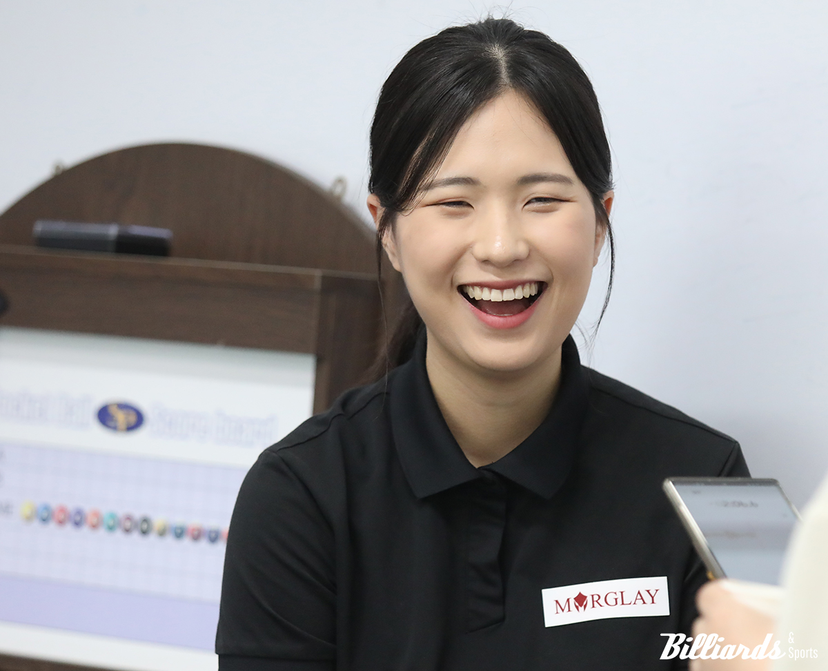 "안동대회에서는 결승에서 하은이와 만나서 꼭 복수전에 성공하고 싶어요"라며 발게 웃는 박정현.