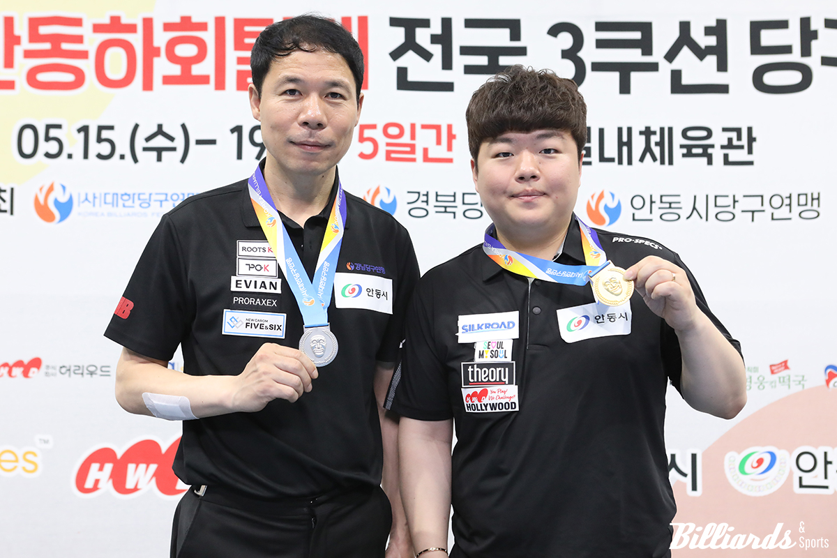 우승자 조명우(우)와 준우승을 차지한 허정한(좌)