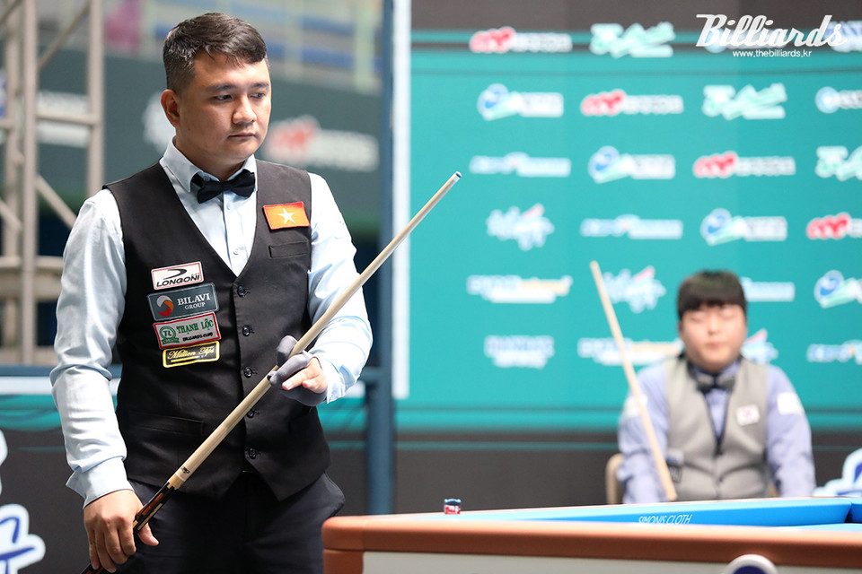 베트남의 쩐딴룩은 지난해 아시아선수권 결승에서 조명우와 맞붙었고, 최근 열린 두 차례 당구월드컵에서 32강 조별리그전을 연속으로 통과하며 16강에 진출했다.