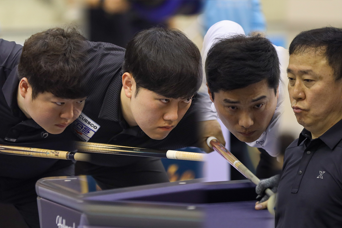 조명우, 김준태, 차명종, 김동룡이 호찌민 월드컵 16강에 진출, 한국이 가장 많은 16강 진출자를 냈다. 사진=SOOP 제공