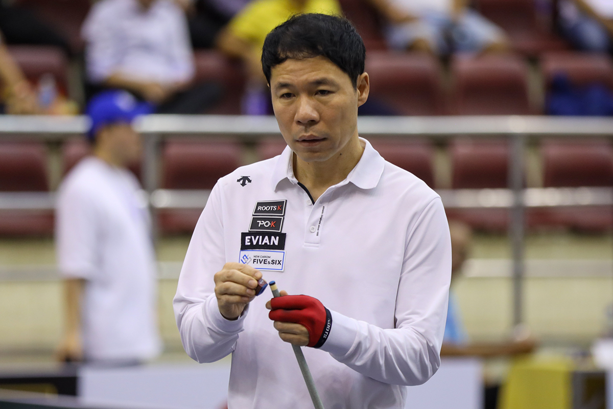 허정한은 초반 조명우와 쩐딴룩에게 연달아 패했으나 쿠드롱과의 대결에서 40:14로 승리했다. 허정한의 승리로 조명우가 조 1위를 차지했다.