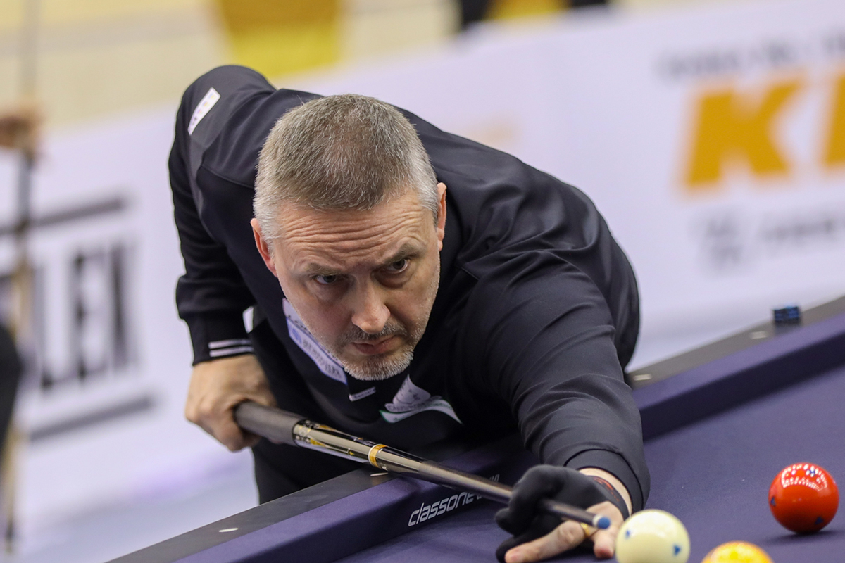 프레데릭 쿠드롱이 조명우와의 2연속 맞대결에서 모두 승리하며 8강에 올랐다. 사진=SOOP 제공