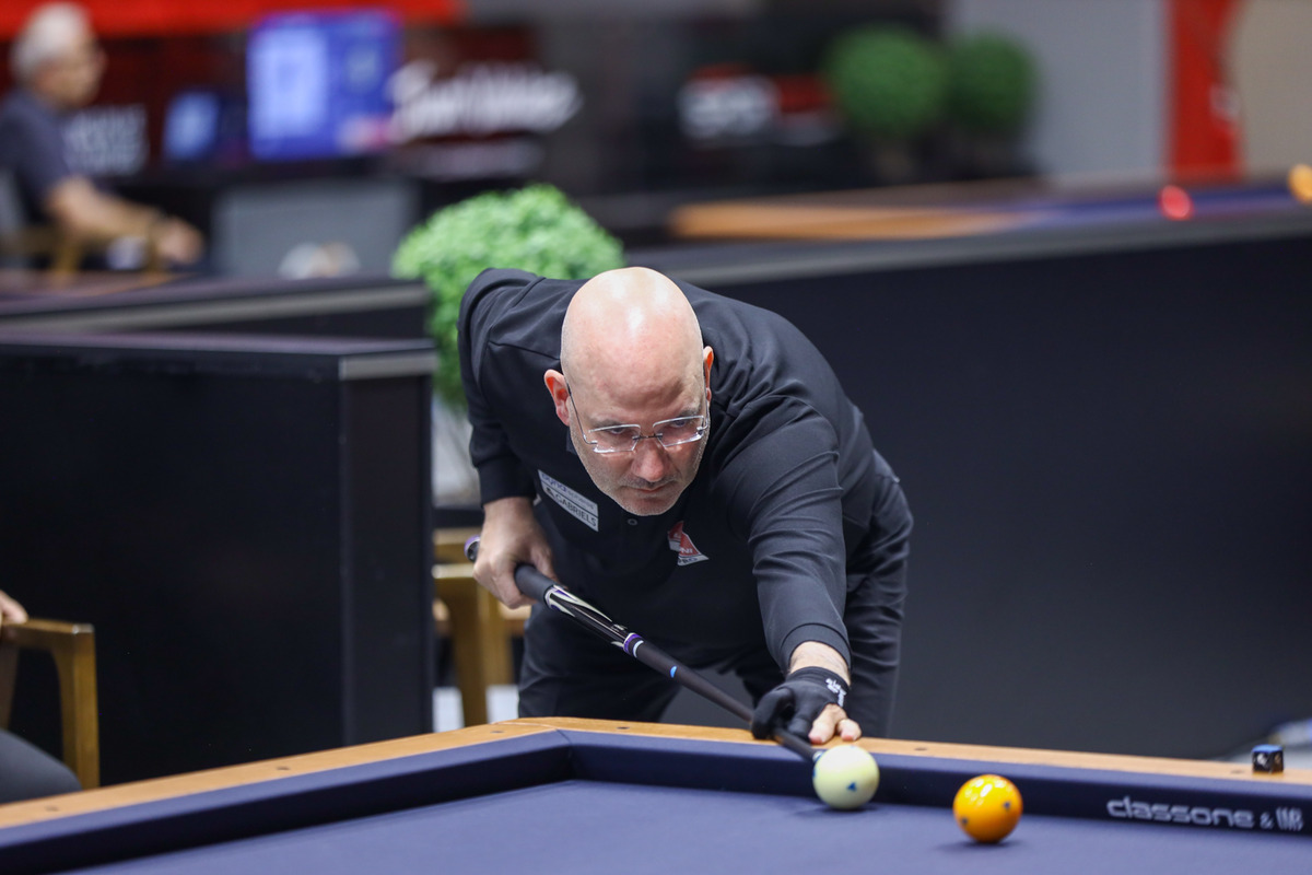 16강전에서 애버리지 2.941의 맹타를 휘두른 마틴 혼(독일). 