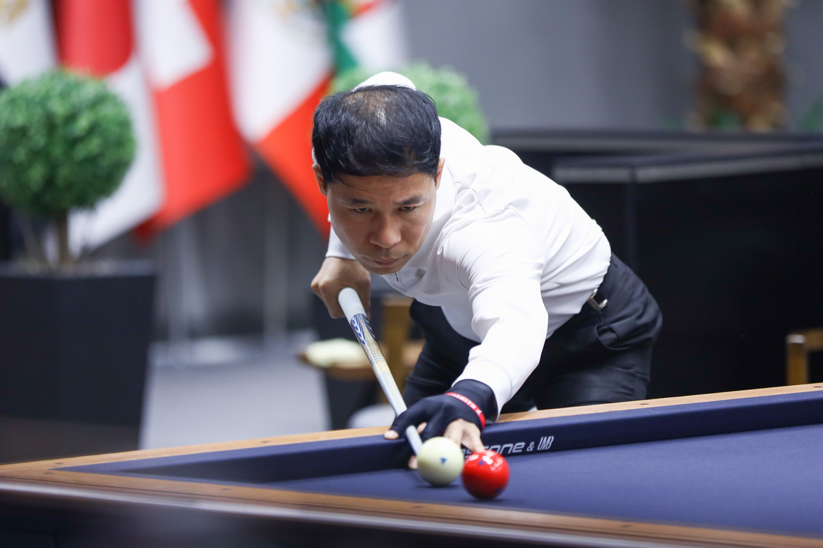 허정한은 지난 2019년 블랑켄베르크 당구월드컵 준결승전에서 1점 차로 분패했던 마틴 호른(독일)과 5년 만에 리벤지매치를 치른다.